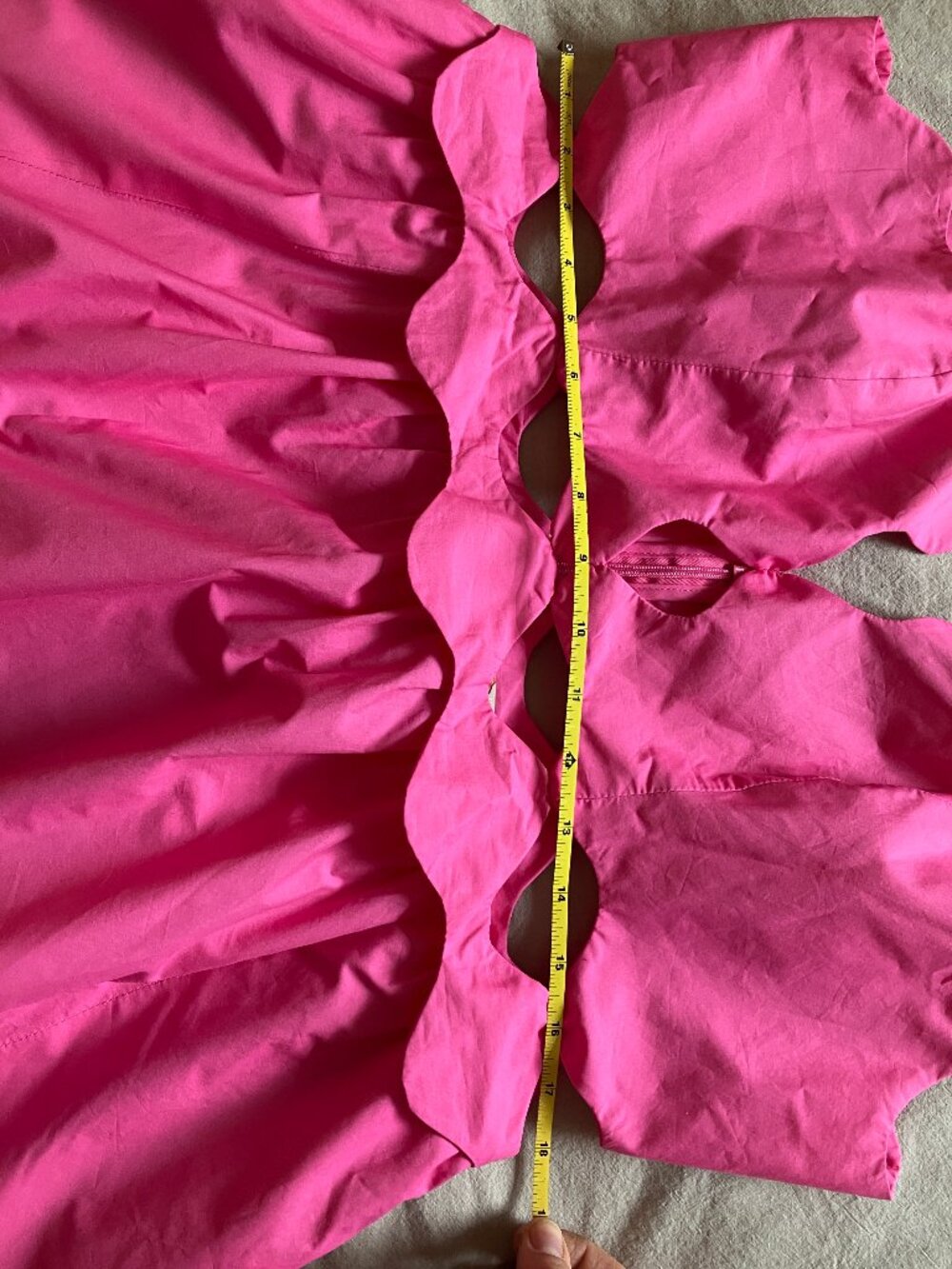 Farm Rio Pink Cut-Out Midi Dress XL NWT! - Picture 8 of 10